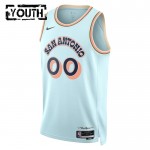 San Antonio Spurs Trikot Benutzerdefinierte Nike 2024-25 City Edition Blau Swingman - Kinder